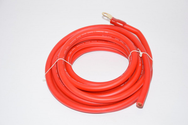 Kupfer Stromkabel - COSMIC - 35 mm² - Rot transparent - 5 Meter