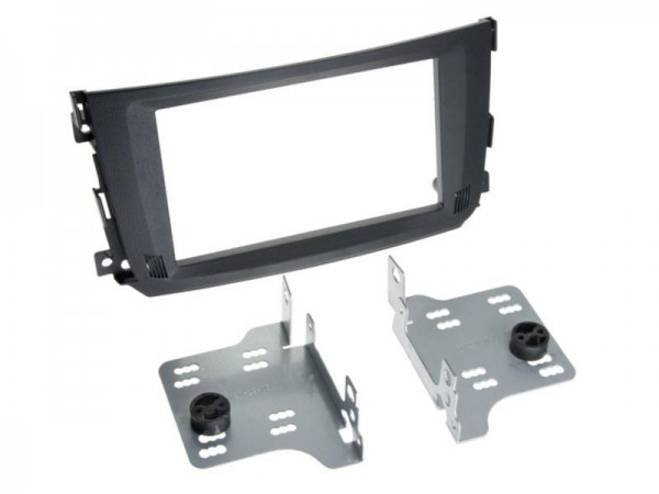 2-DIN Radioblende Smart Fortwo 2010 > schwarz