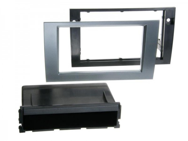 2-DIN Radioblende mit Fach Audi A4 / Seat Exeo > anthrazit