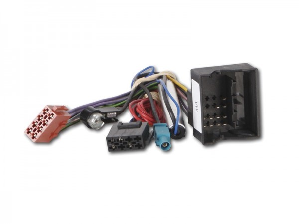 Radioadapter SEAT SKODA VW mit Quadlockstecker + Phantomadapter - ISO