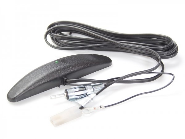 Glasklebe Antenne AM/FM aktiv DIN Stecker