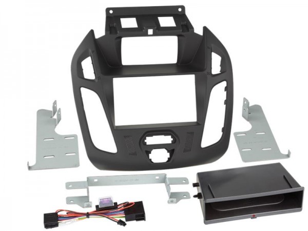 2-DIN Radioblende Inbay® Ford Transit Connect(Display) Schwarz 2013->
